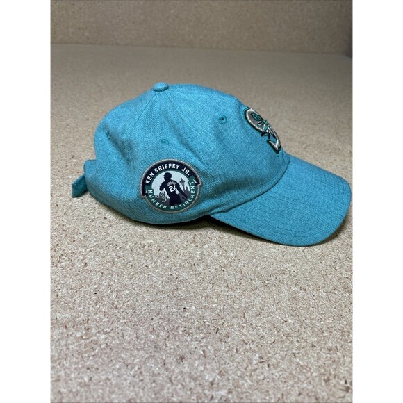 Seattle Mariners Blue New Era 9Twenty Snapback Griffey Jr Number Retirement Hat - Picture 2 of 6